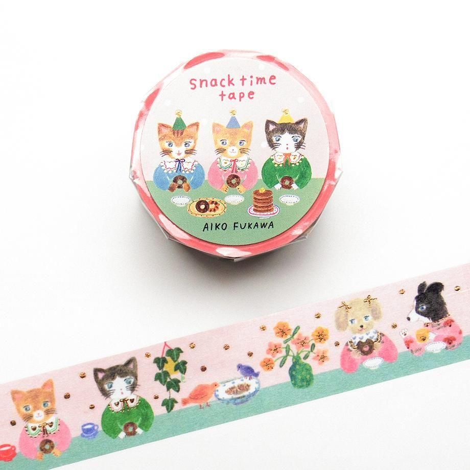 Aiko Fukawa Foil-Stamped Masking Tape Snack Time