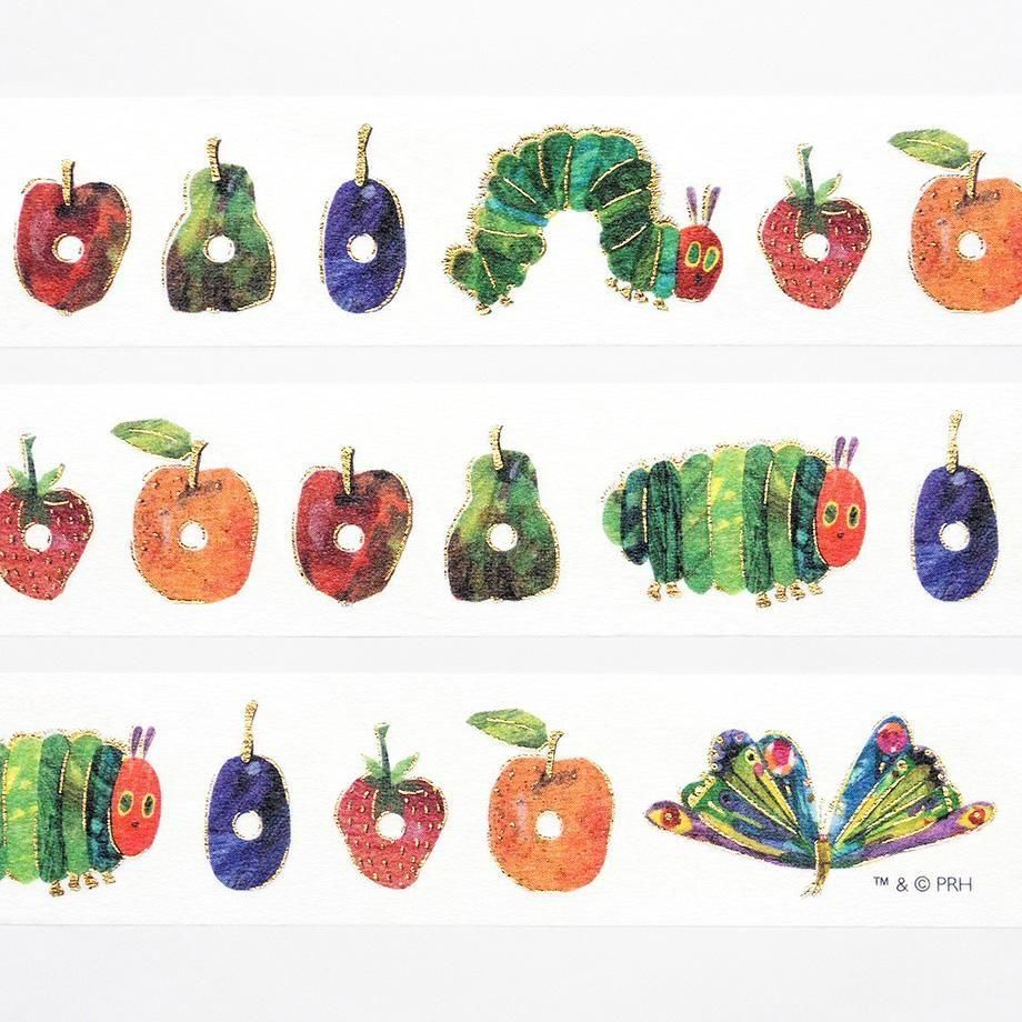 Eric Carle Foil-Stamped Masking Tape The Very Hungry Caterpillar