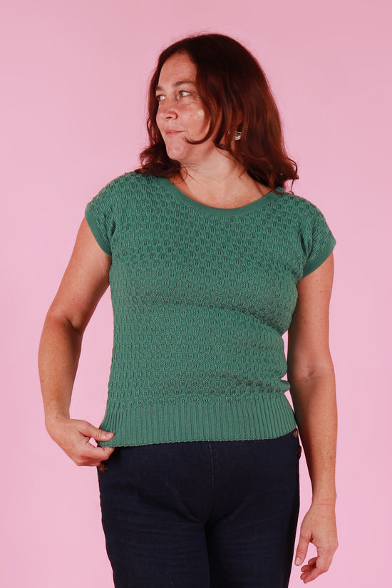 Michelle Knit Top Pacific