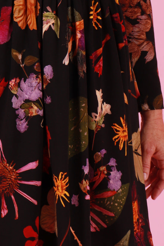 Edie Jersey Dress LS Botanist