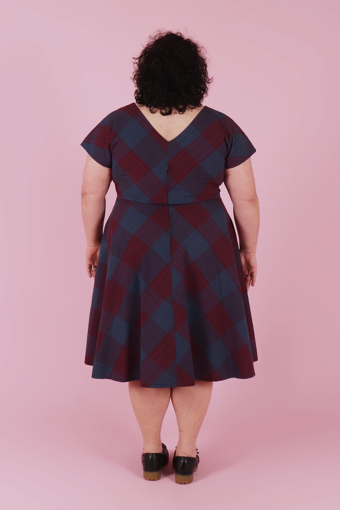 Belinda Dress Polaroid Plaid