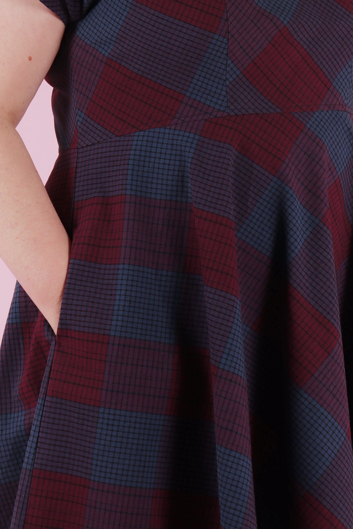 Belinda Dress Polaroid Plaid