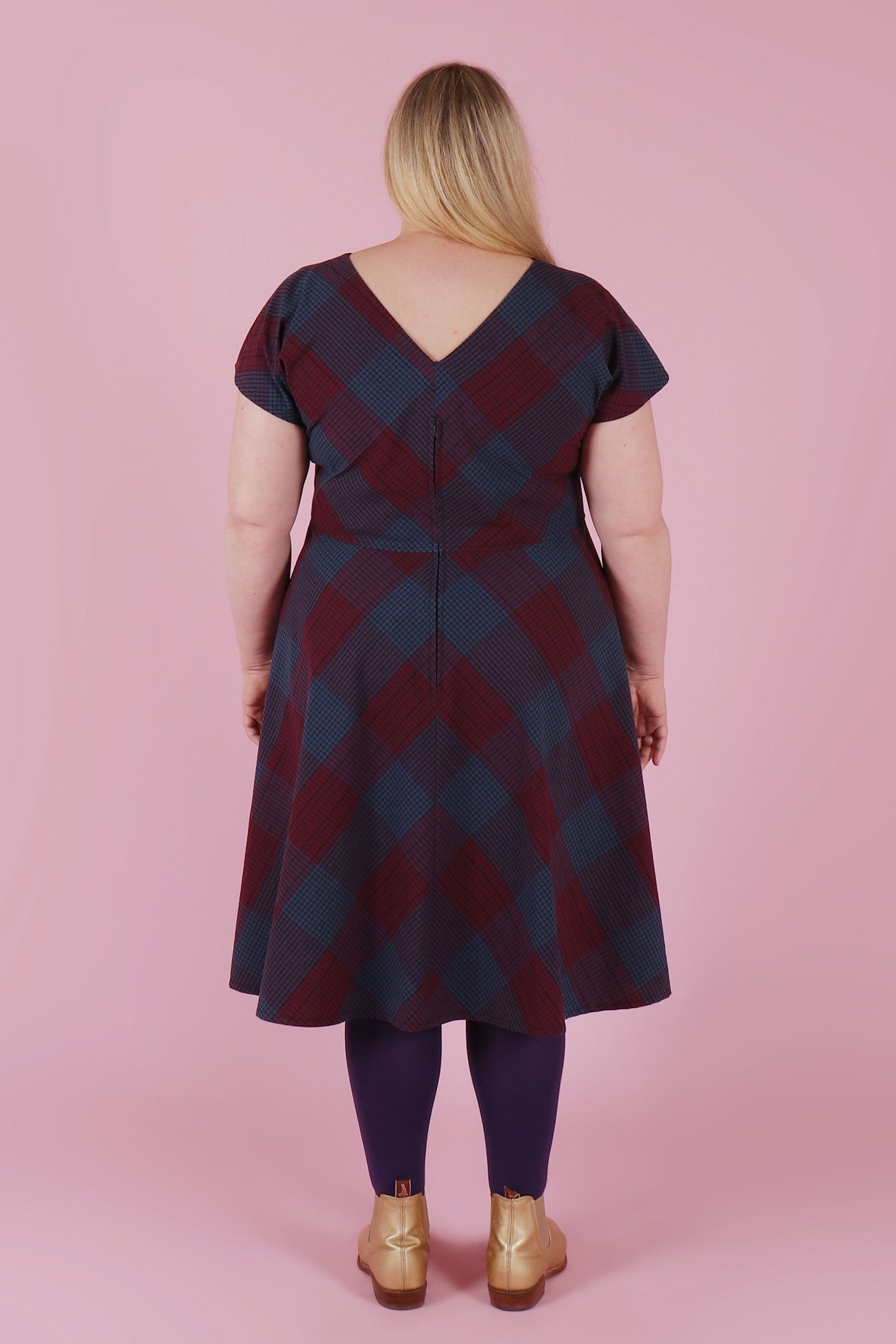 Belinda Dress Polaroid Plaid