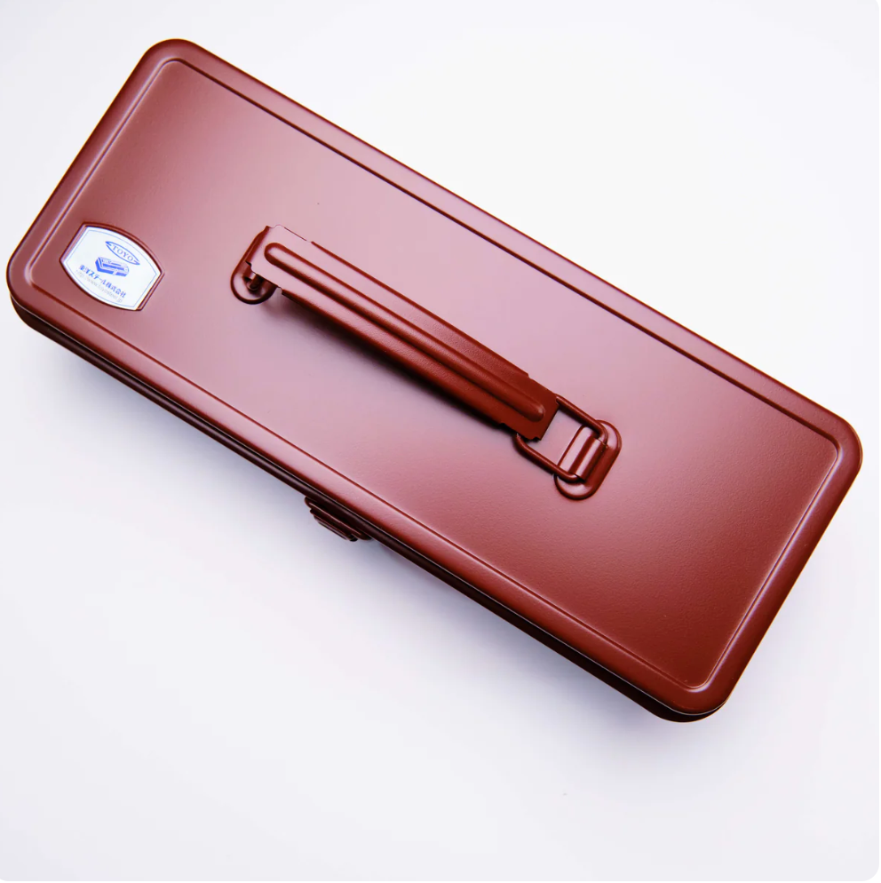 TOYO Steel Trunk Shape Toolbox T-320 Antique Brown