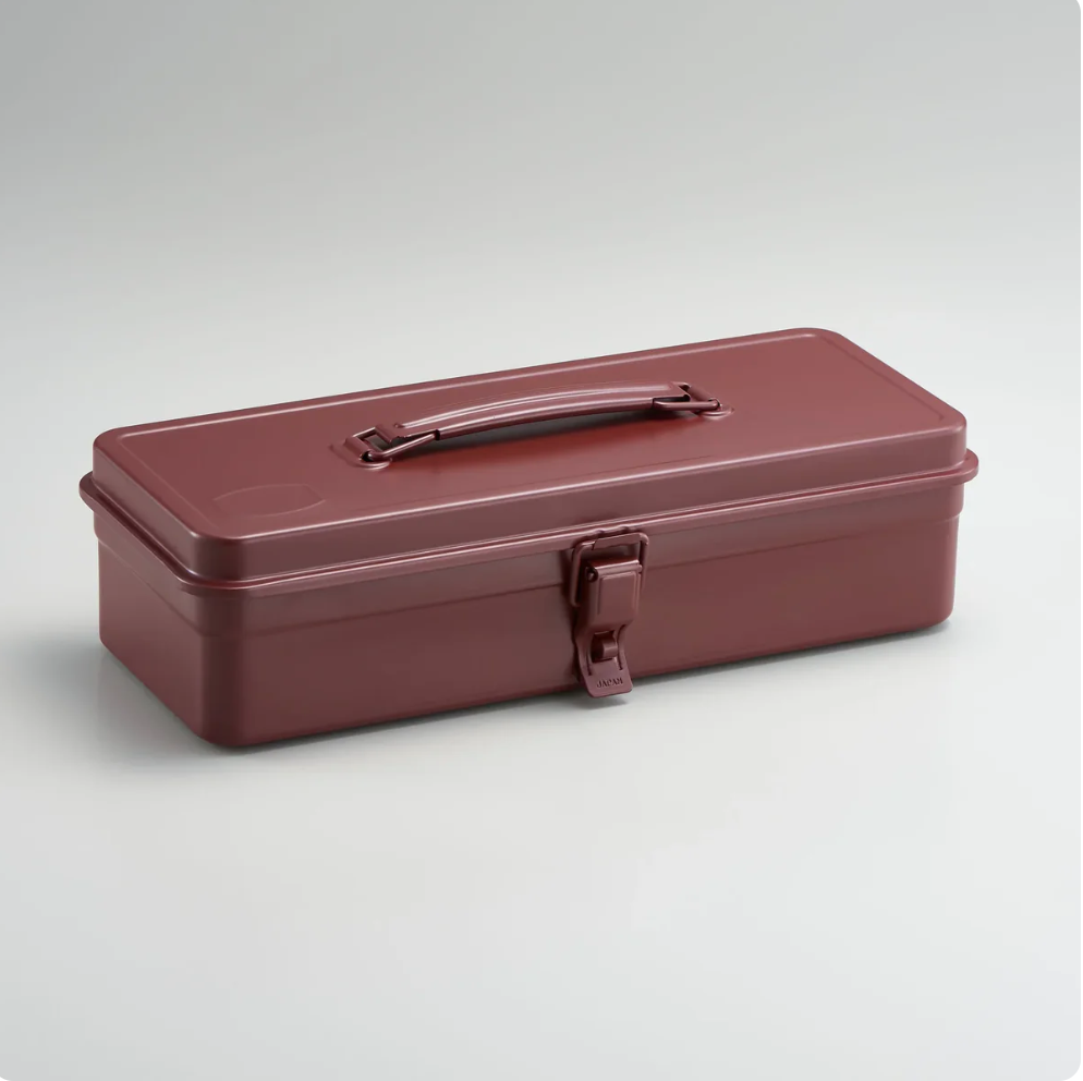 TOYO Steel Trunk Shape Toolbox T-320 Antique Brown
