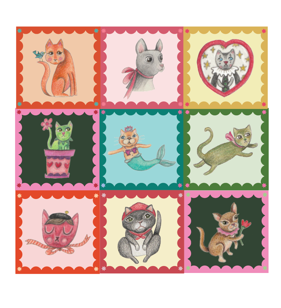 SBR Mixed Washi Cats