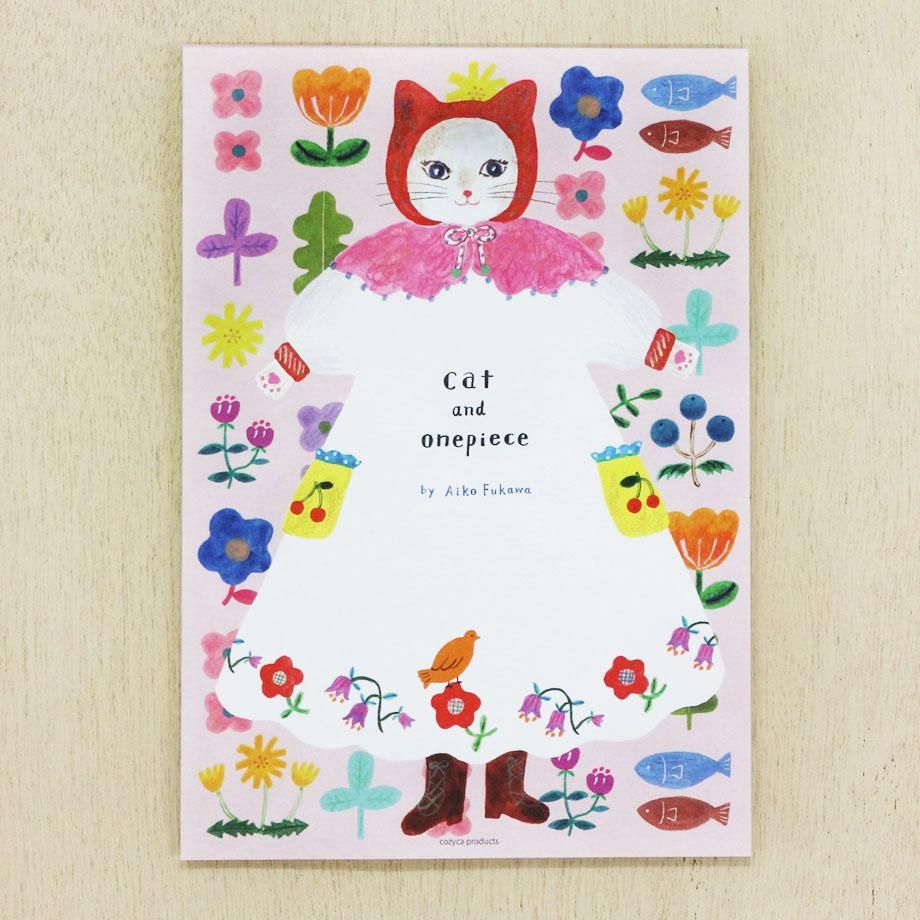 Aiko Fukawa Letter Paper Cat and Onepiece