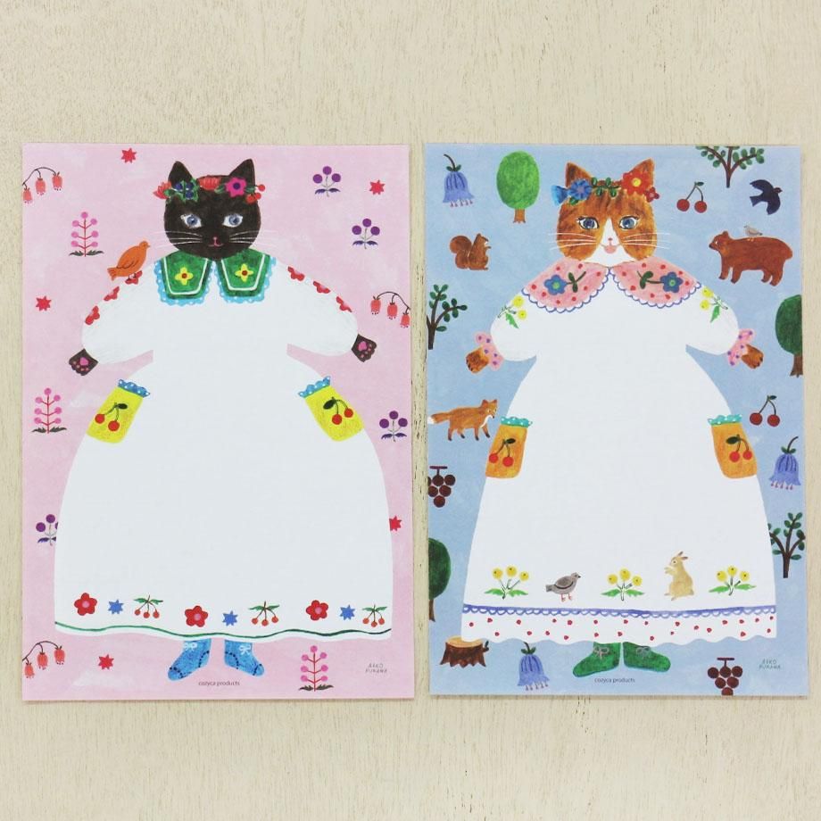 Aiko Fukawa Letter Paper Cat and Onepiece