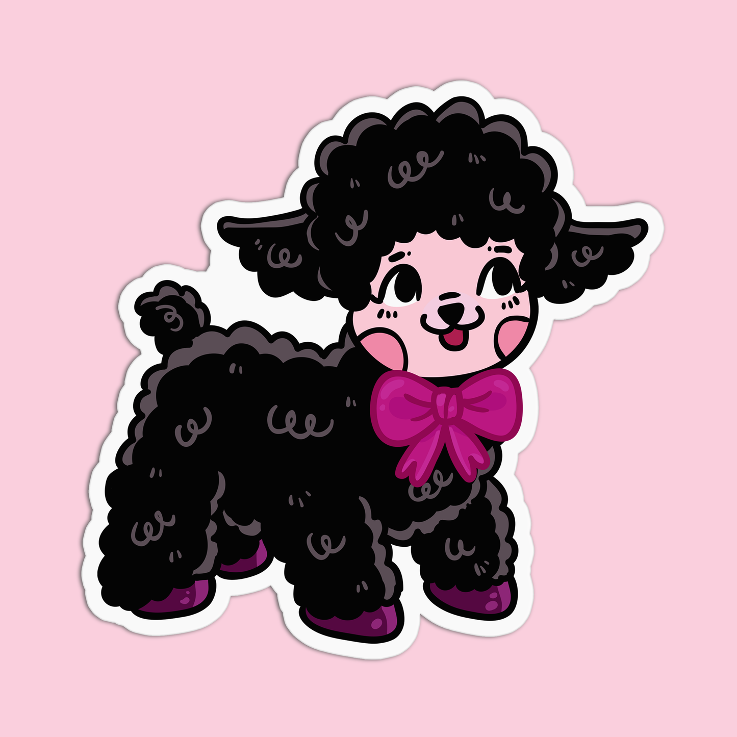 Halloween Black Sheep Vinyl Waterproof Stickers
