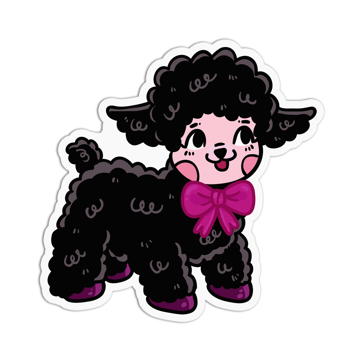 Halloween Black Sheep Vinyl Waterproof Stickers