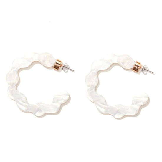 Alice Hoops White/Gold