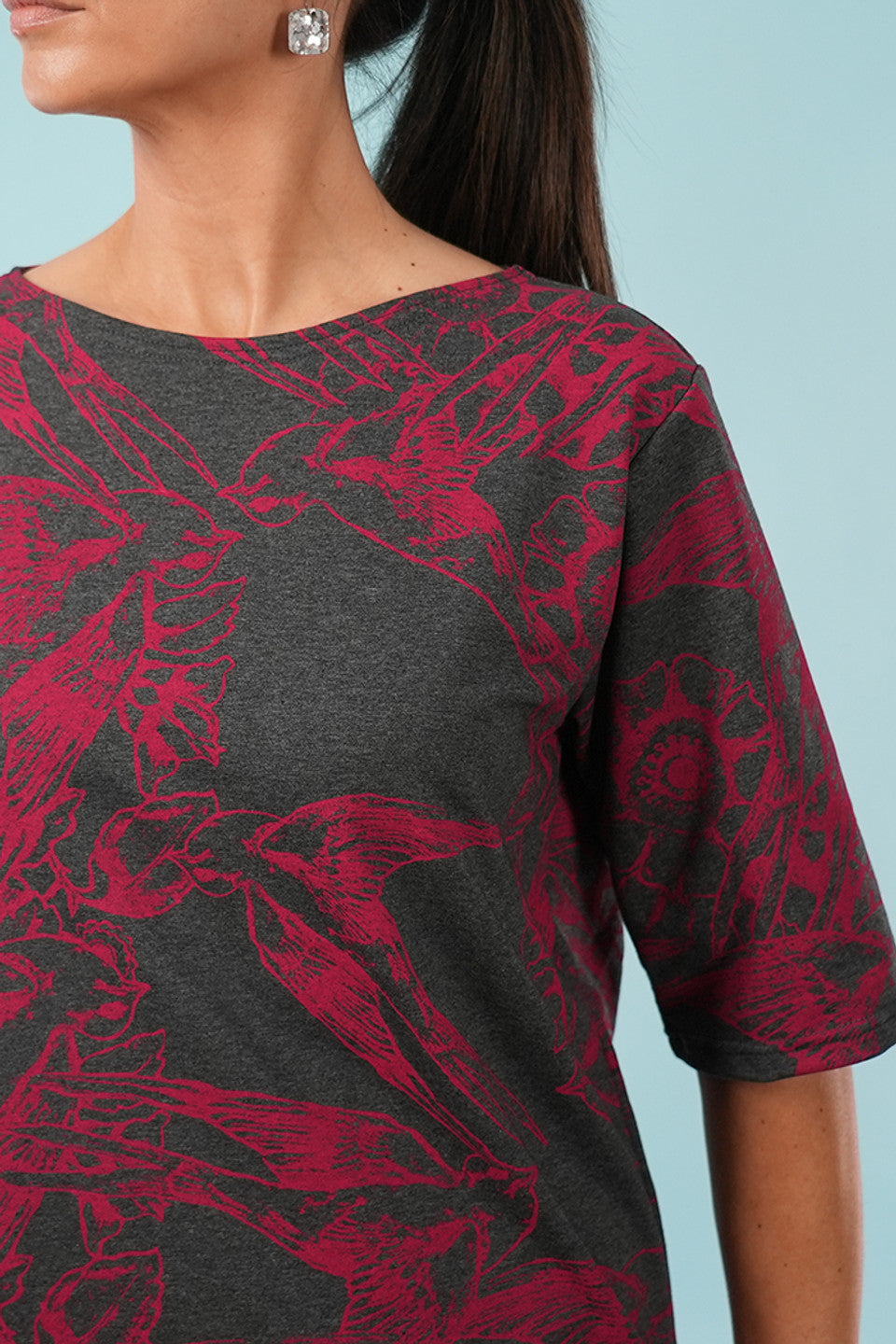 Dee Top Lark Charcoal/Red