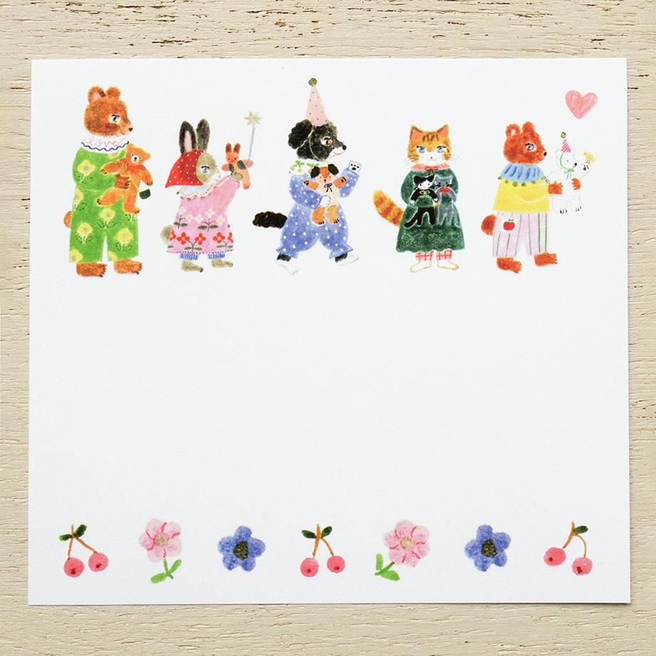 Aiko Fukawa Block Memo Pad Little Fluffy Friends