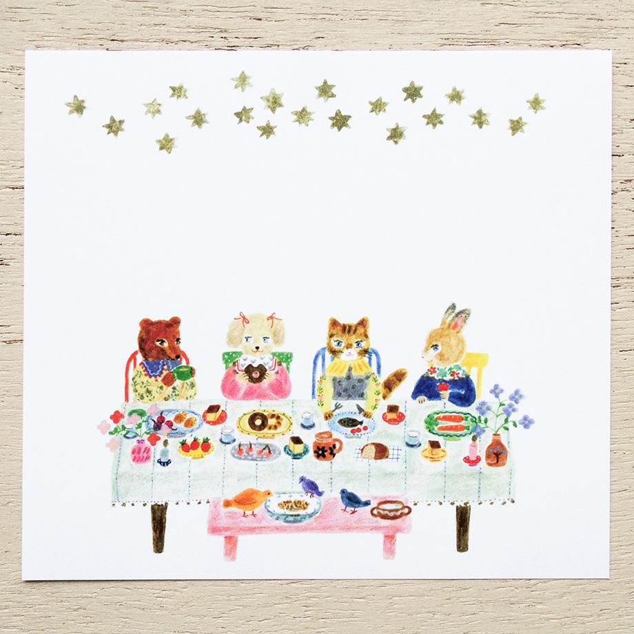 Aiko Fukawa Block Memo Pad Little Fluffy Friends