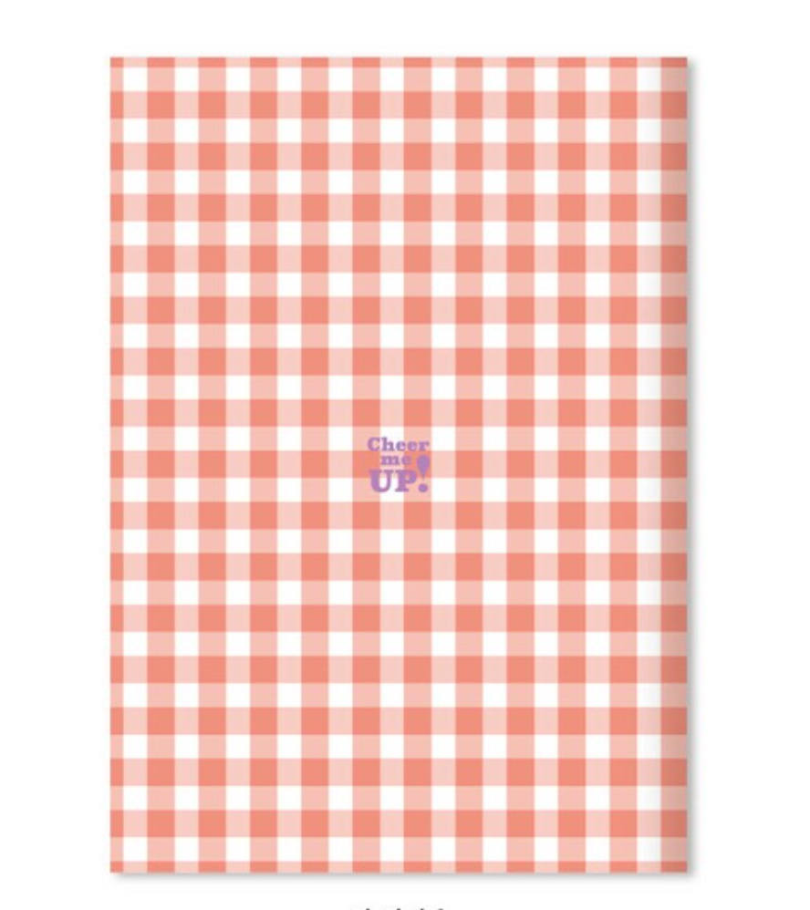 Notebook Apricot Gingham A5