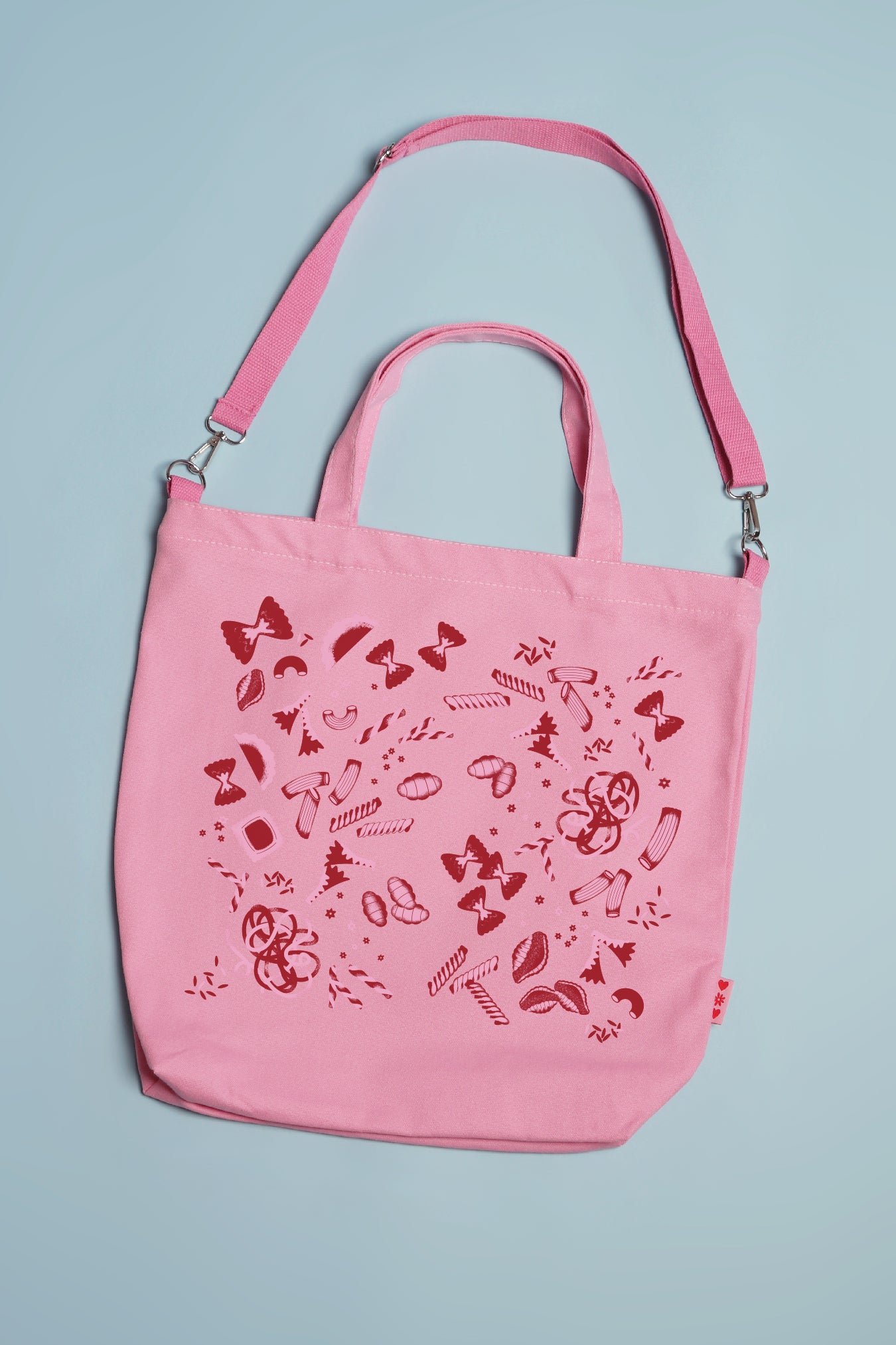 Pass the Pasta Tote Pink