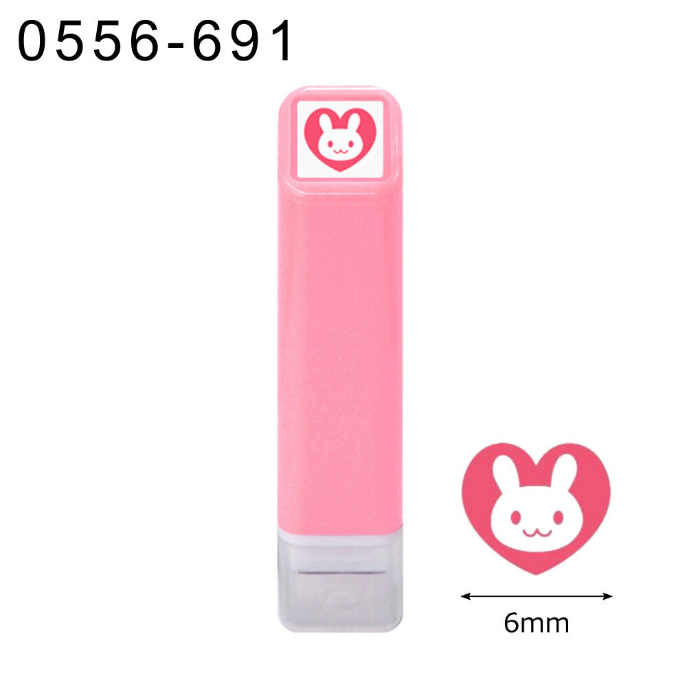 Kodomo Pre-Inked Stamp Rabbit Heart