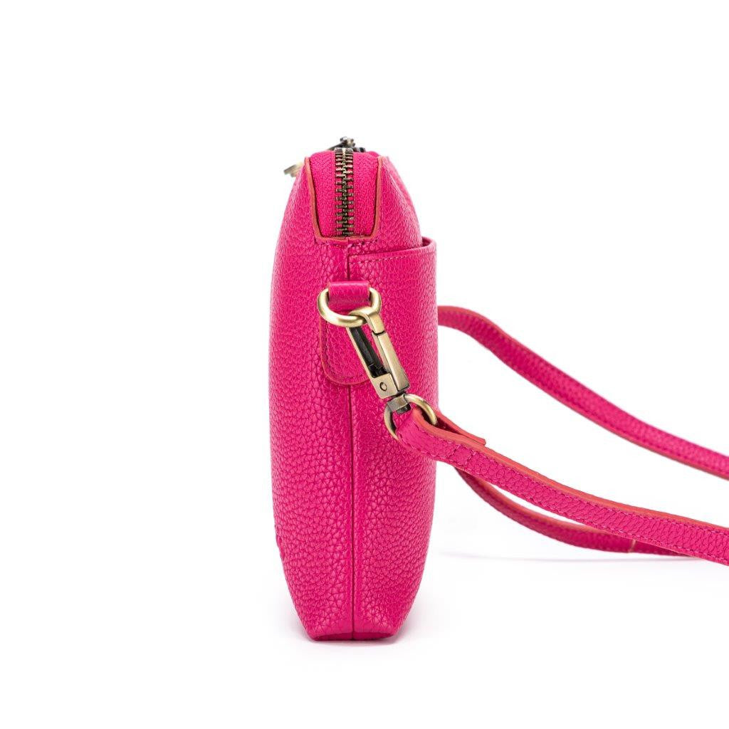 Kiara Fuschia Crossbody and Clutch