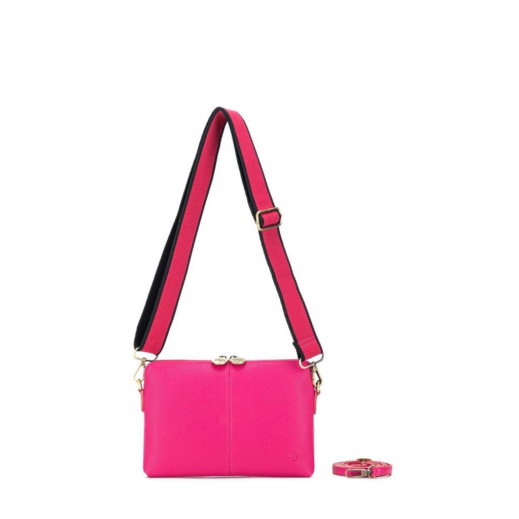 Kiara Fuschia Crossbody and Clutch