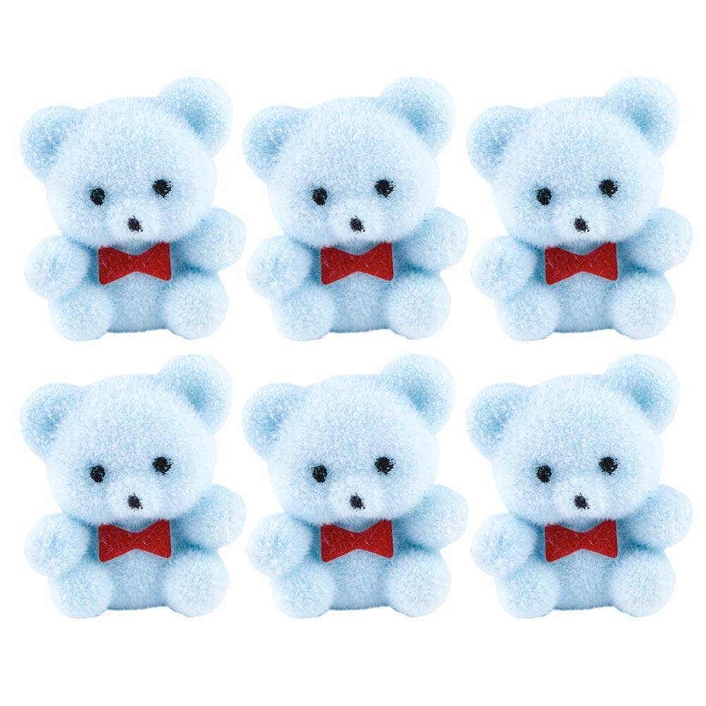 Miniature Flocked Teddy Bear
