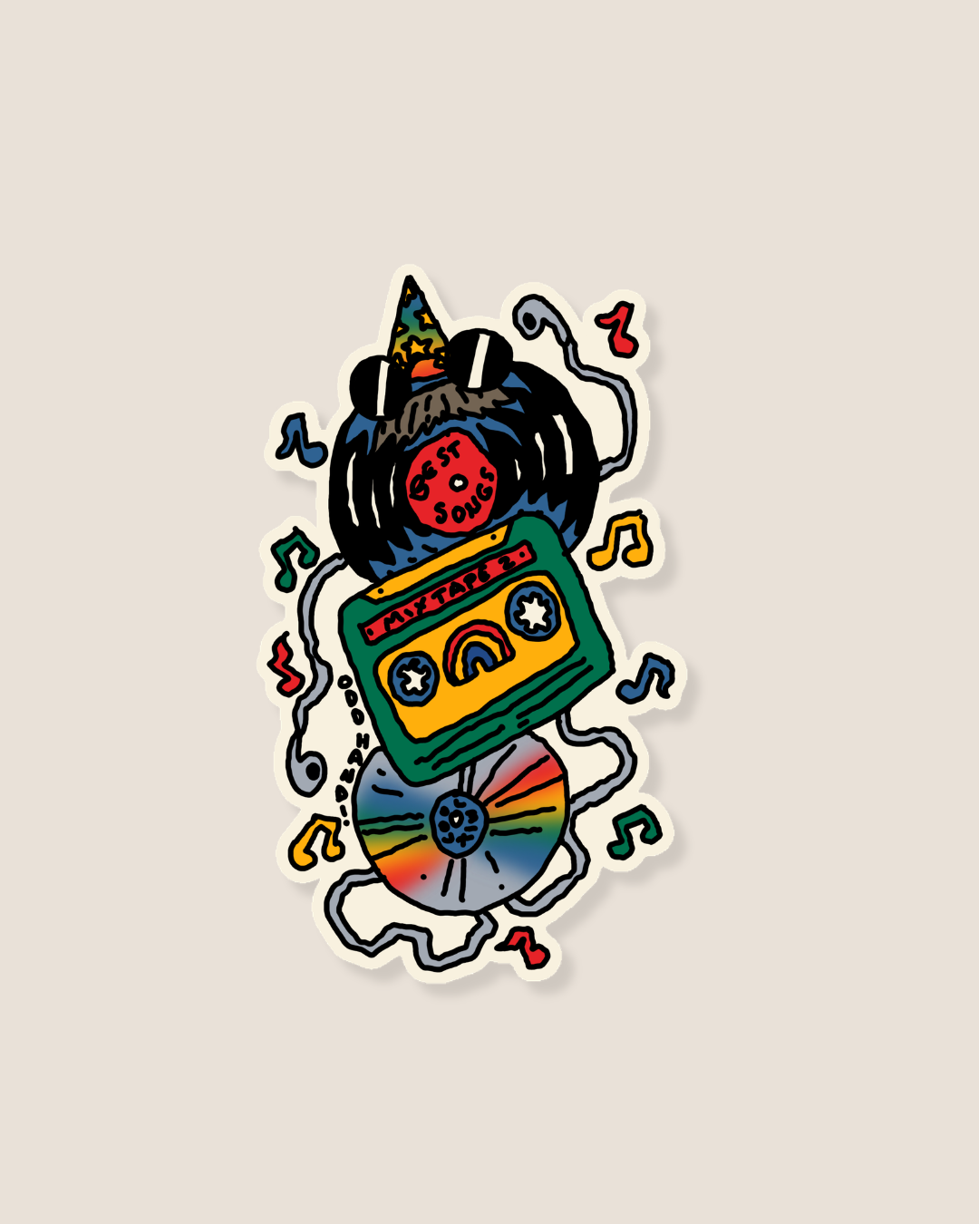 Music Creature Sticker