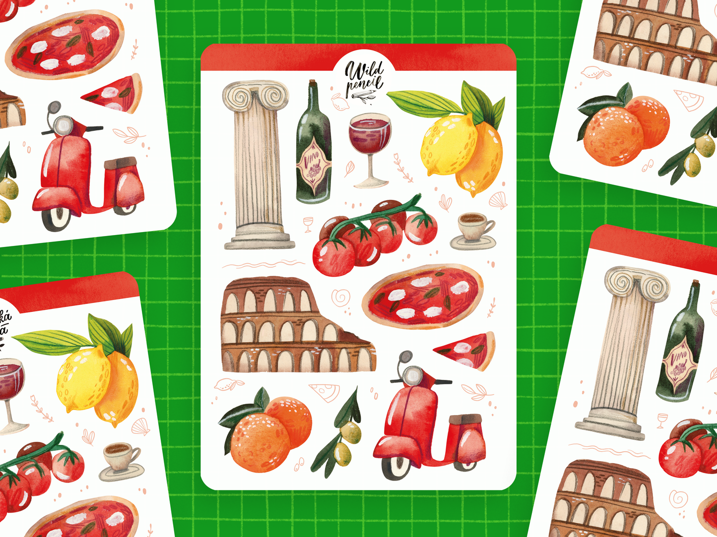 Sticker Sheet — Italy