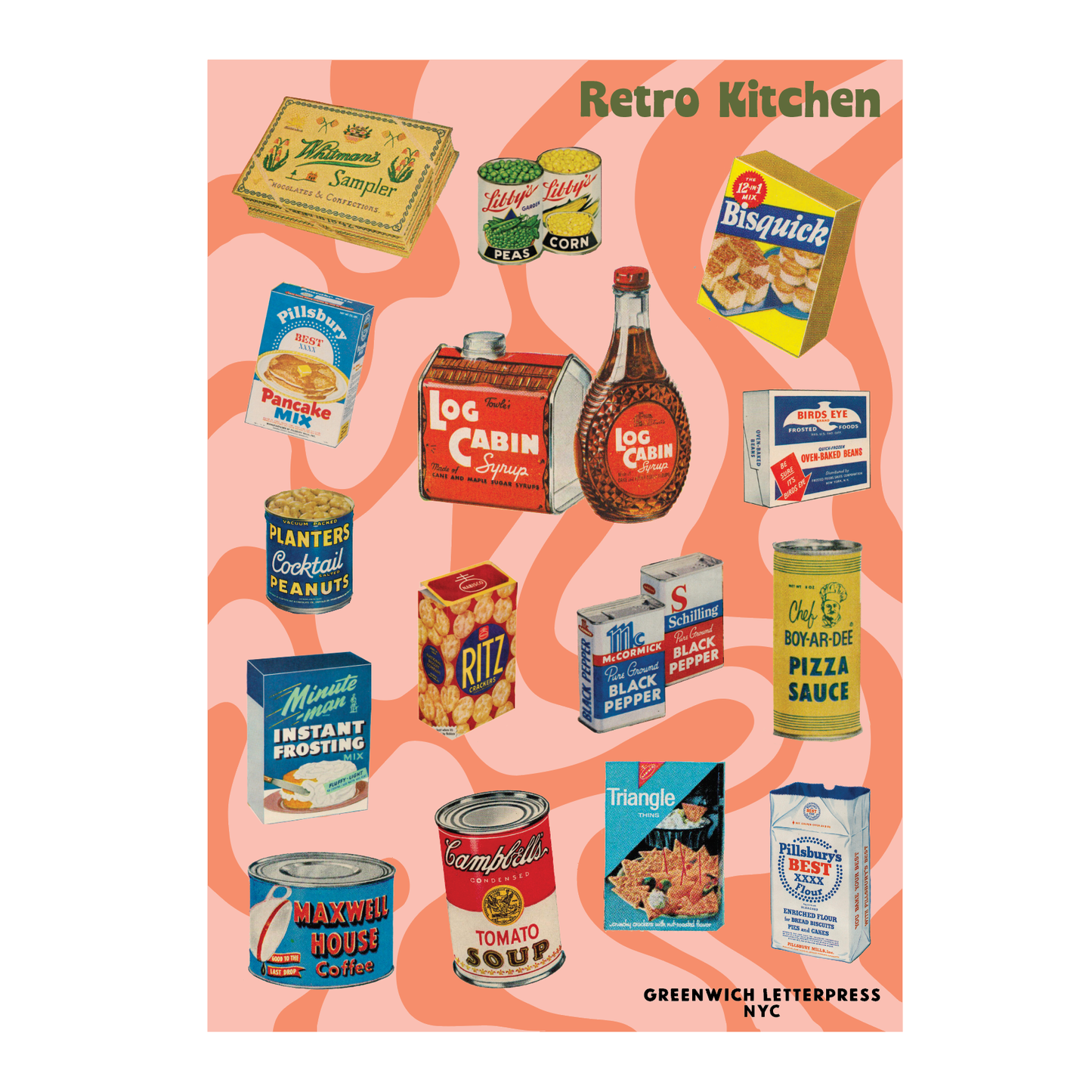 Retro Kitchen Sticker Sheet – Cute & Retro Die-Cut Stickers 