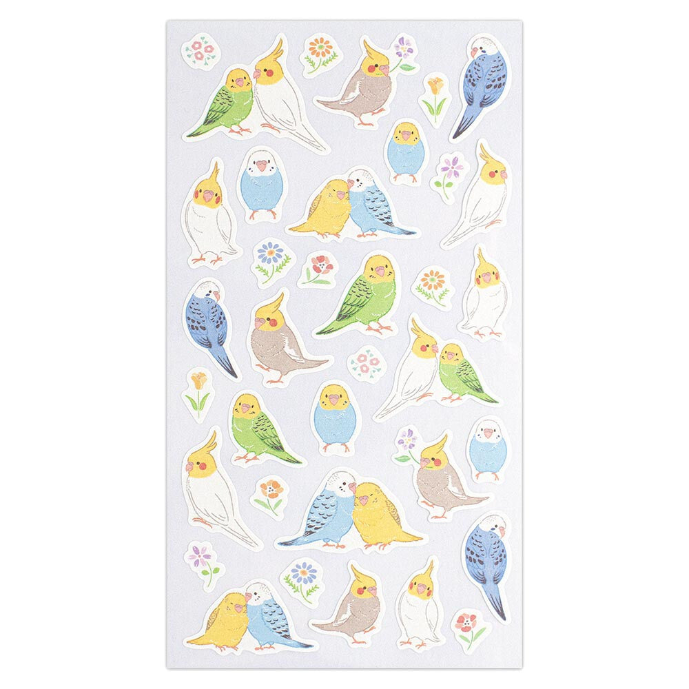 Saezuri Budgies and Cockatiels Stickers