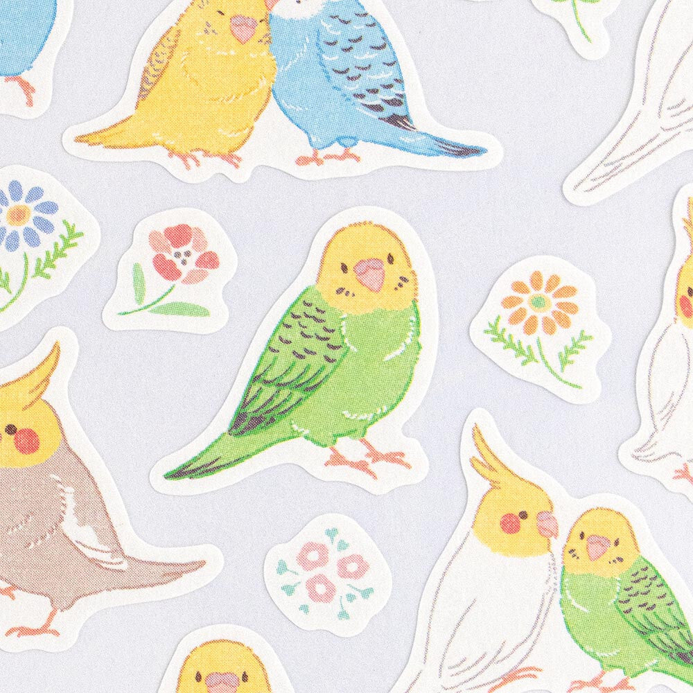 Saezuri Budgies and Cockatiels Stickers