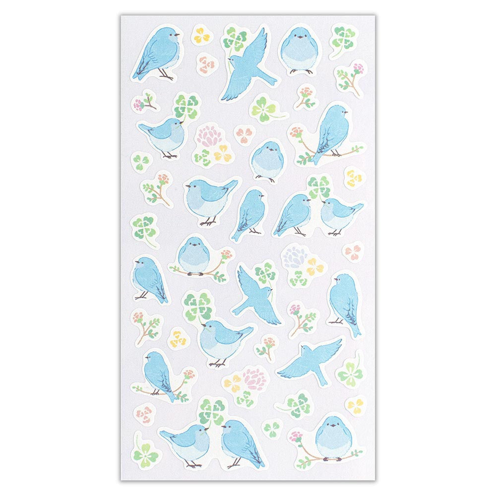 Saezuri Blue-winged Thrush Bird Stickers