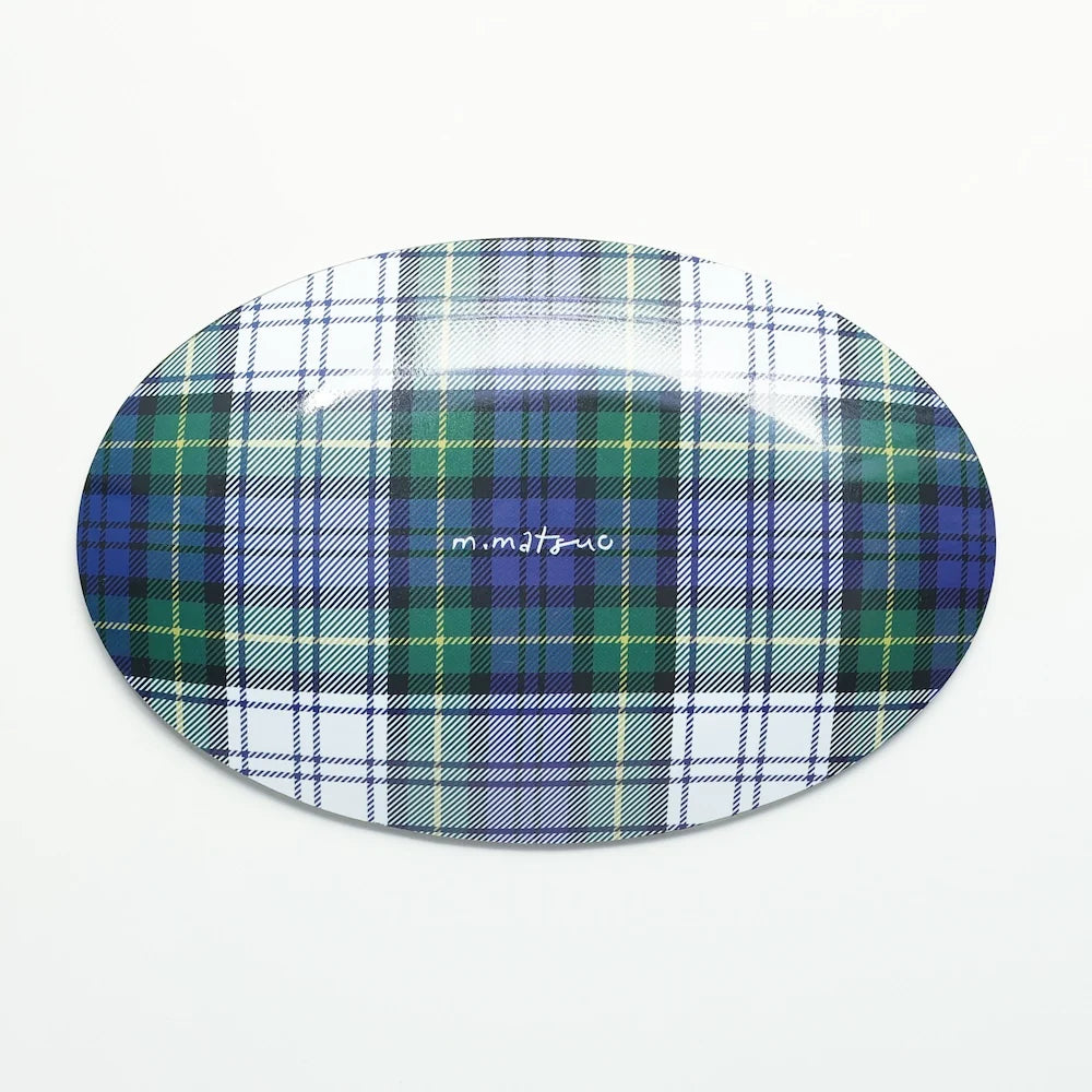 Matsuo Miyuki Glass Oval Plate - Ruru
