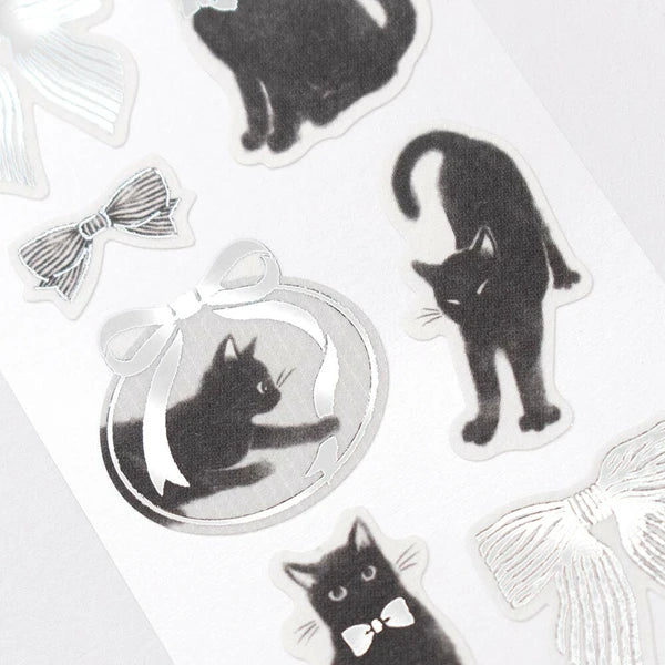 Ribbon and Cat Stickers