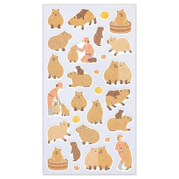 Capybara Stickers Zoo Animal