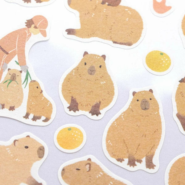Capybara Stickers Zoo Animal