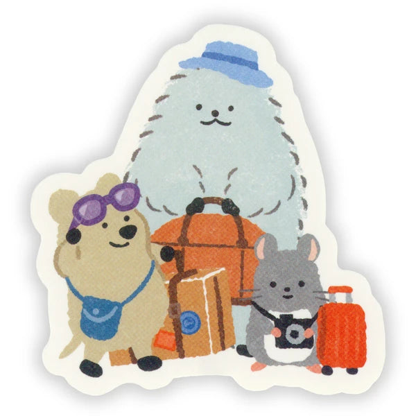 Animals Traveling Single Sticker