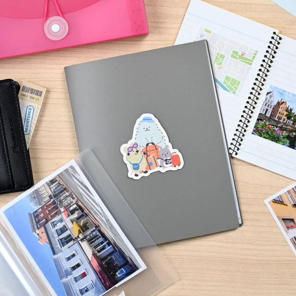 Animals Traveling Single Sticker