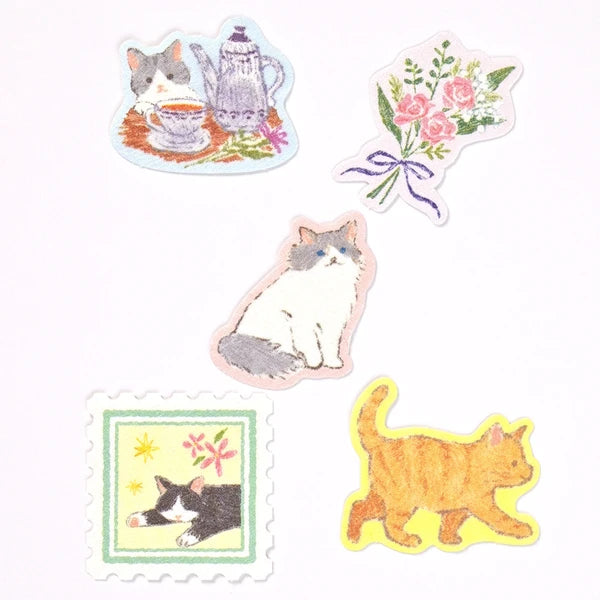 Cat Flake Sticker Set My Mood
