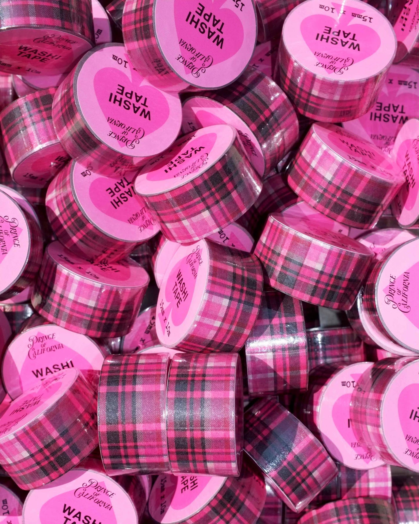 XL Pink Tartan Washi Tape