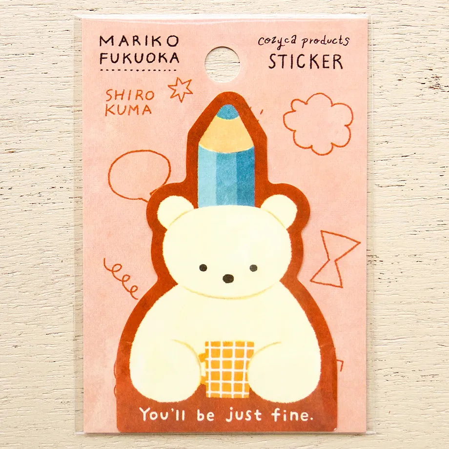 Shiro Kuma Mariko Fukuoka Sticker