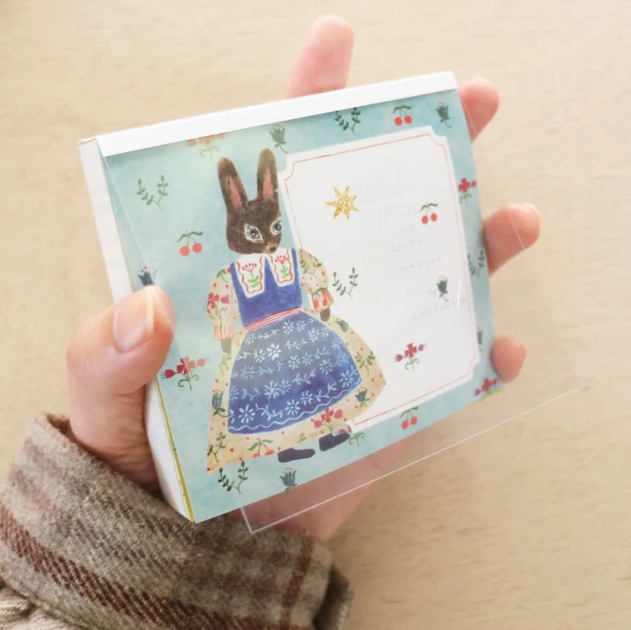 Aiko Fukawa Memo Pad Flower and Animals