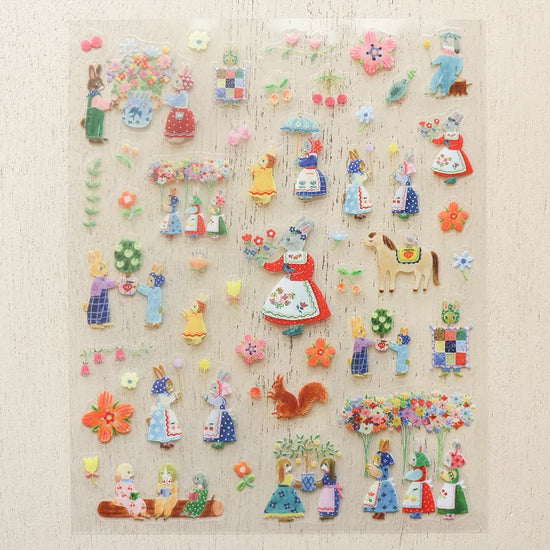 Aiko Fukawa Stickers Rabbit Garden