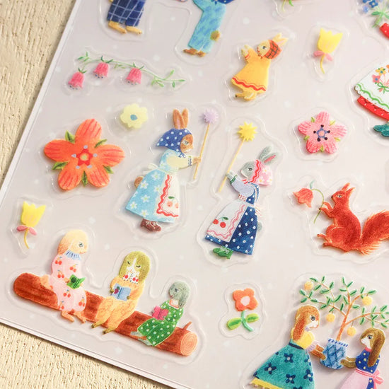 Aiko Fukawa Stickers Rabbit Garden