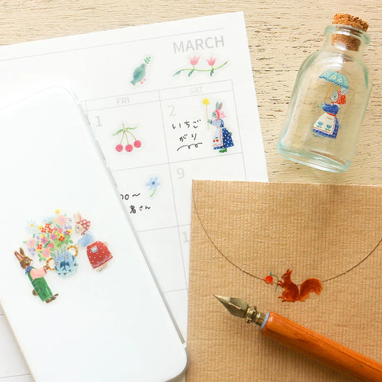 Aiko Fukawa Stickers Rabbit Garden