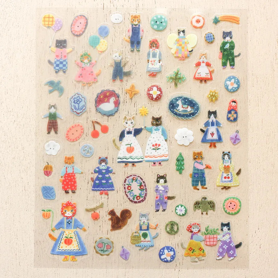 Aiko Fukawa Stickers Cats and Buttons