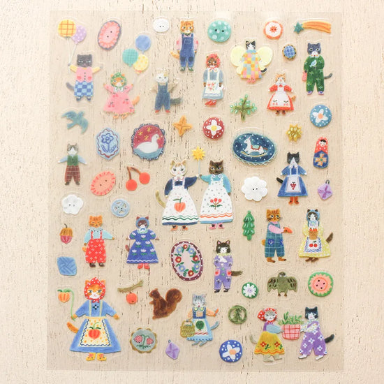 Aiko Fukawa Stickers Cats and Buttons