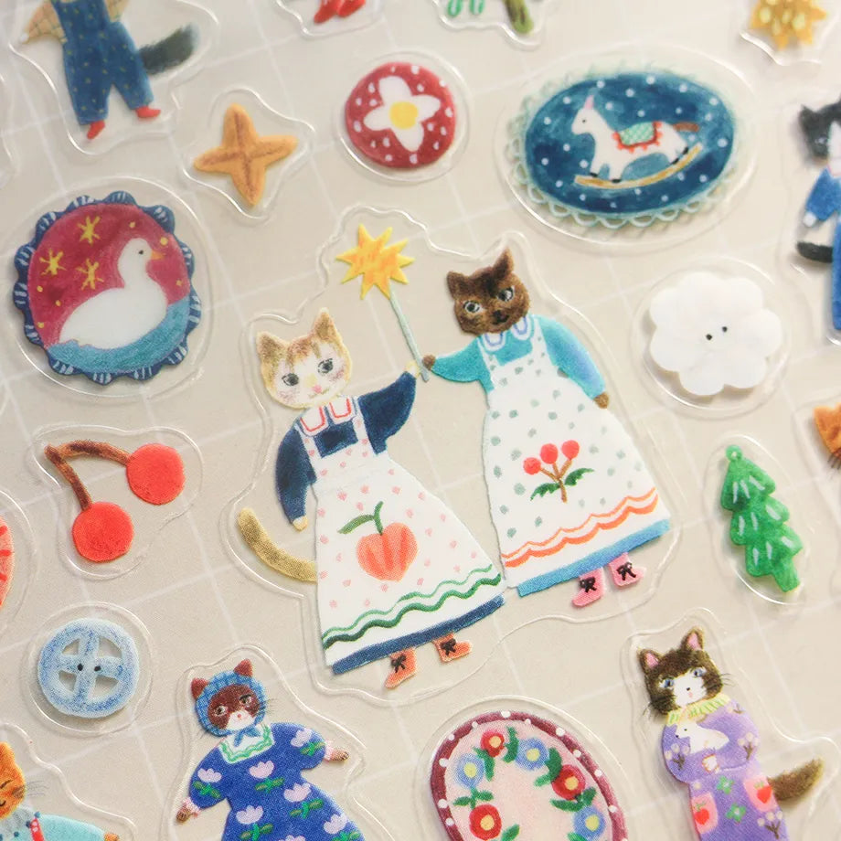 Aiko Fukawa Stickers Cats and Buttons