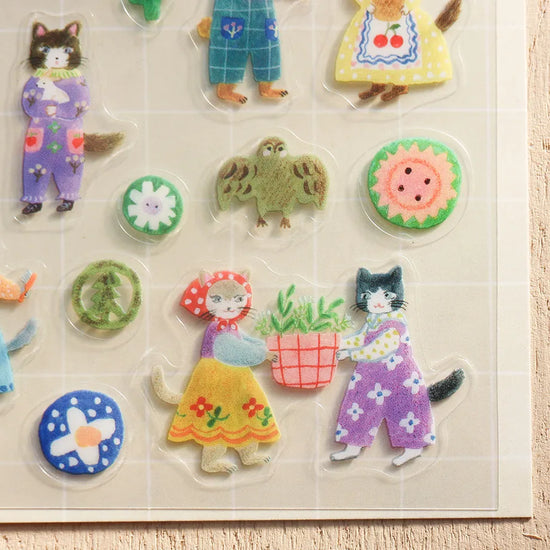 Aiko Fukawa Stickers Cats and Buttons