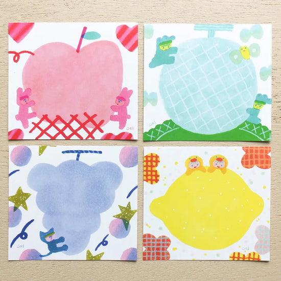 Yuki Itoi Block Memo Pad Fruits