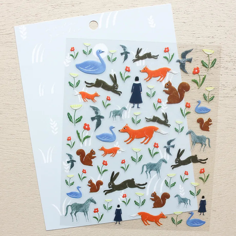 Nishi Shuku Stickers Animal Garden