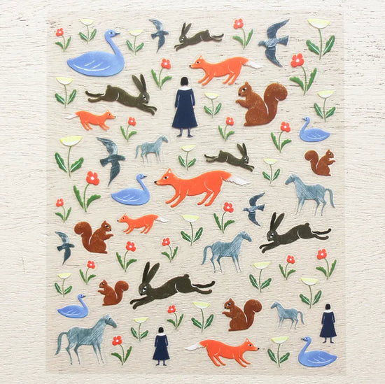 Nishi Shuku Stickers Animal Garden
